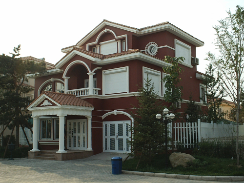 天津玫瑰花园别墅欧式卷帘窗